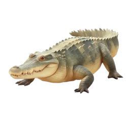 Detailed Cartoon Crocodile Icon for Nature Projects