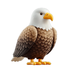 Cute Cartoon Eagle Icon for Nature Themes