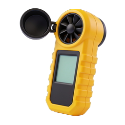 Digital Wind Anemometer Device Icon | Weather Measurement