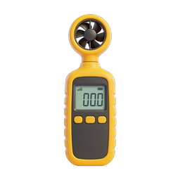 Wind Speed Meter Icon | Anemometer 3D Icon