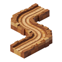 Isometric Winding Path Icon for Nature and Adventure Use
