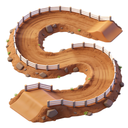 Winding Path Icon for Outdoor Adventures