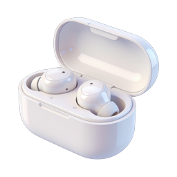 Wireless Earbuds Charging Case Icon - Premium 3D