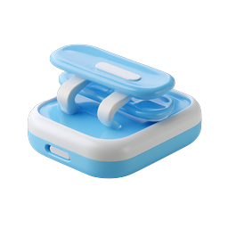 Wireless Earbuds Icon - 3D Clay Style Audio Accessory