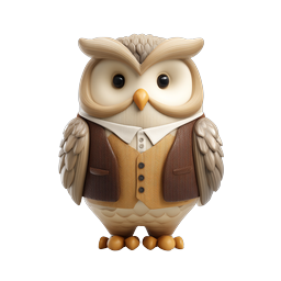 Wise Owl Icon for Education and Knowledge