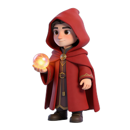 Whimsical Wizard Icon for Fantasy Applications
