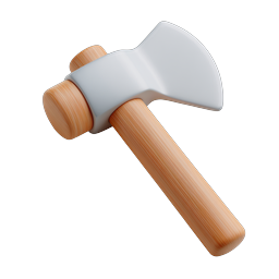 Wood Axe Icon - Forestry & Construction Tool