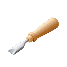 Wood Carving Chisel Tool Icon | Realistic Carpentry