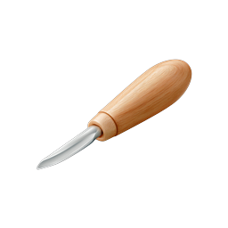 Wood Carving Knife Icon | Realistic 3D Tool