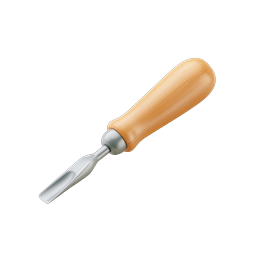 Wood Chisel Tool Icon - Realistic Carpentry Equipment