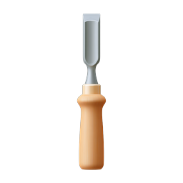 Wood Chisel Tool Icon - Carpentry & Woodworking