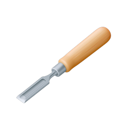 Woodworking Chisel Tool Icon | Realistic Carpentry