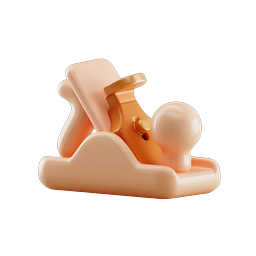 Wood Hand Plane Carpentry Tool 3D Icon