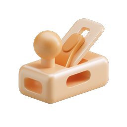 3D Woodworking Hand Plane Tool Icon | Carpentry Icon