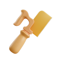 Wood Saw Icon - Hand Tool Illustration