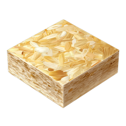 Wood Strand Block OSB Isometric Icon