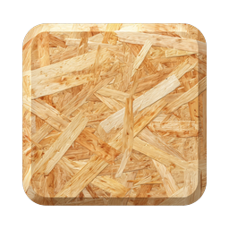 Wood Strand Board OSB Texture Icon | Construction Materials