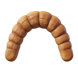 Realistic 3D Wooden Arch Icon | Bamboo Texture Design