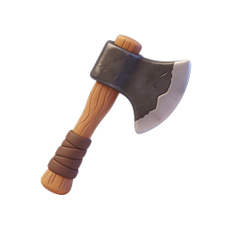 Wooden Axe 3D Icon - Medieval Tool for Gaming