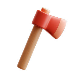 Stylish Wooden Axe Icon for Outdoor Adventures