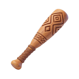Wooden Bat Icon - Unique Sports Design