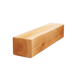 Wooden Beam Icon - Realistic Timber Lumber Graphic