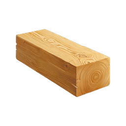 Wooden Beam Icon - Realistic Timber Plank Illustration