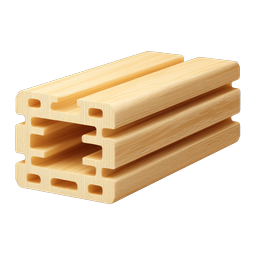 Wooden Beam Stack Construction Lumber Icon