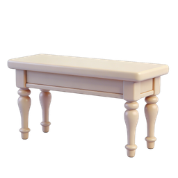 Elegant Wooden Bench Icon for Home Decor