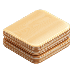 Wooden Boards Stack Icon - Isometric Lumber PNG