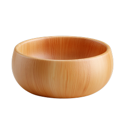 Wooden Bowl Icon | Natural Wood Kitchenware