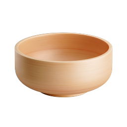 Stylish Wooden Bowl Icon for Culinary Uses