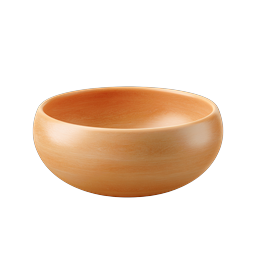 Wooden Bowl Icon for Culinary Themes and Projects