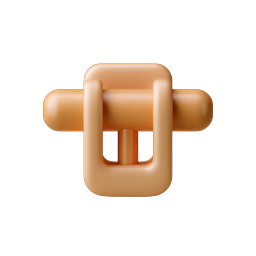 Wooden Buckle Clasp 3D Icon | Realistic Wood Texture Design
