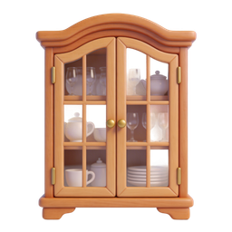Elegant Wooden Cabinet Icon for Home Design Projects