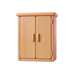 Wooden Cabinet Icon for Home Decor Projects
