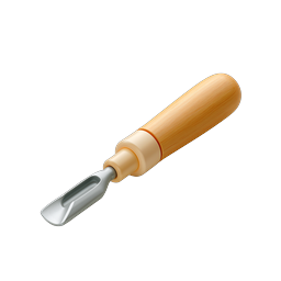 Wooden Carving Tool Icon for Artisans and Craftsmen