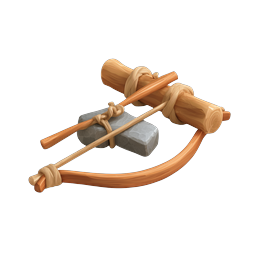 Ícone de arma de catapulta de madeira para jogos de fantasia