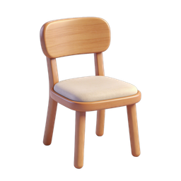 Stylish Wooden Chair Icon for Home Decor