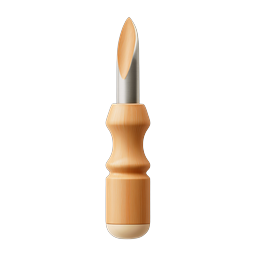 Wooden Chisel Icon - Woodworking Tool Illustration