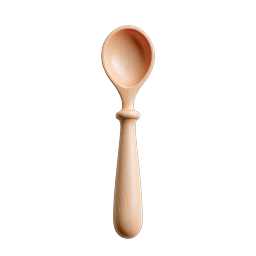 Wooden Cooking Spoon Icon - Natural Kitchen Utensil