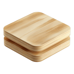 Wooden Cutting Board Stack Isometric Icon