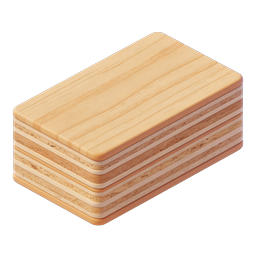 Wooden Cutting Boards Stack - 3D Realistic Icon
