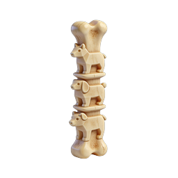 Wooden Dog Totem - Stacked Carved Dog Figurines Icon