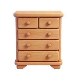 Wooden Dresser Icon for Home Decor Projects
