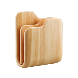 Wooden File Organizer - Natural Desktop Document Holder