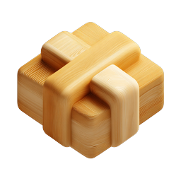 Wooden Gift Package 3D Icon for Modern UI Design