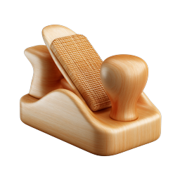 Wooden Hand Plane Carpentry Tool Icon
