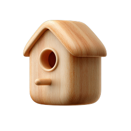 Wooden House 3D Icon | Premium Real Estate Symbol