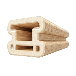 Wooden I-Beam Icon | Construction & Architecture 3D Render